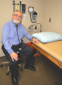 Dr. Mathias Weitz, who has a family practice at the McLaren Oakland medical facility in Oxford, is well-known and appreciated for his bedside manner. Photo by C.J. Carnacchio.
