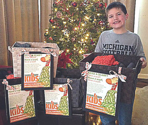 OES fourth-grader Alex VanHaren wants to expand the Scarves 4 Cozy Kids program to other elementary schools in Oakland County.