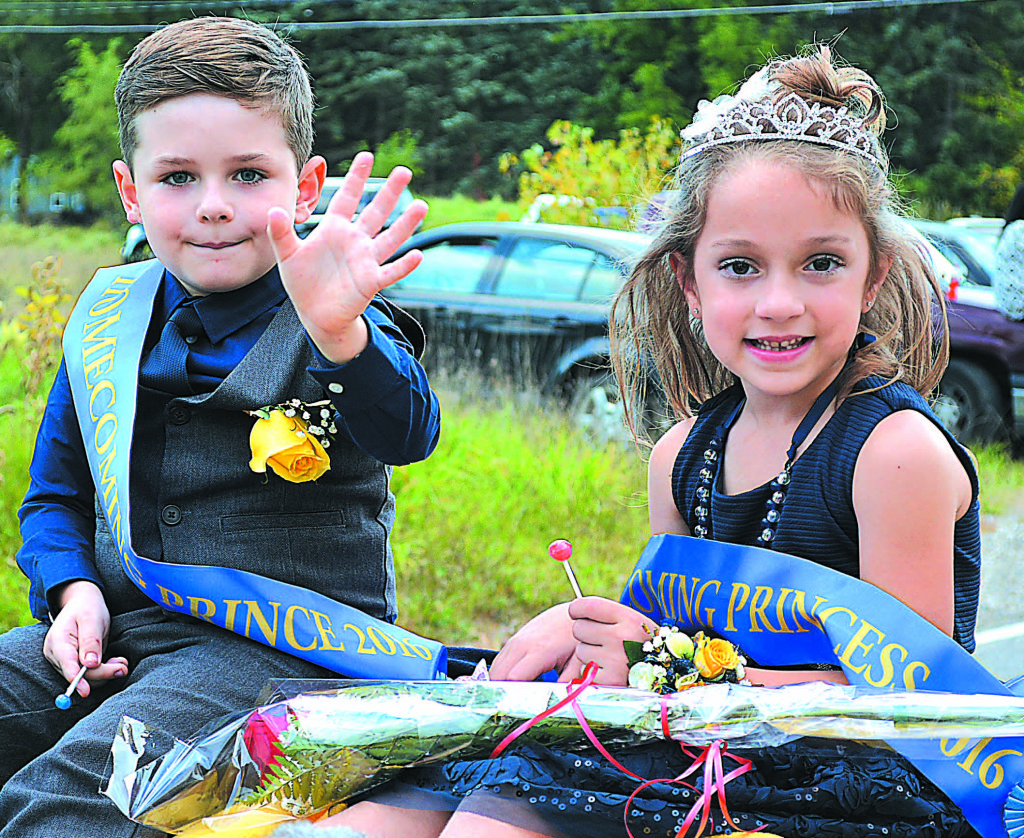 Dominic LoCascio and Julia Warrington greet their subjects as the Prince and Princess. Photo by C.J. Carnacchio.