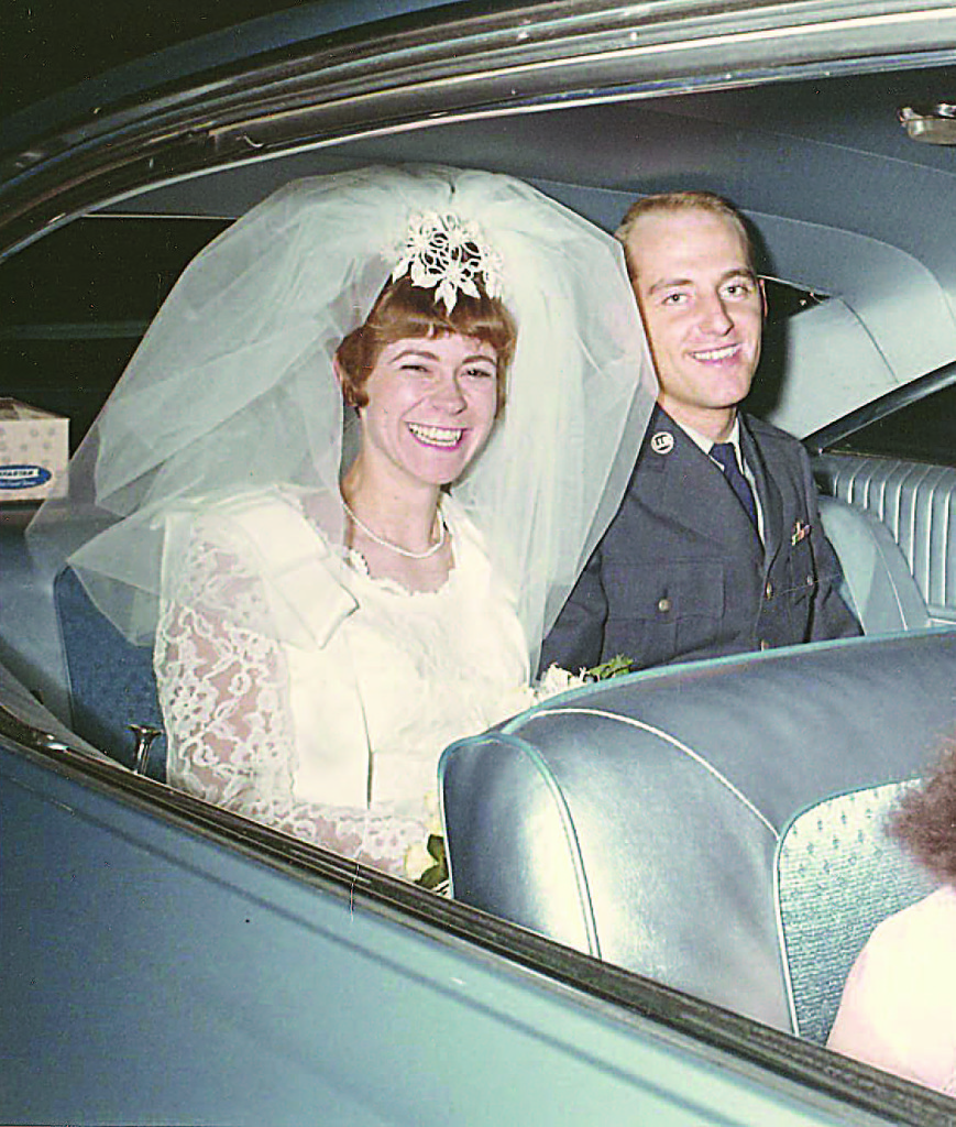 Oxford residents Darryl and Carla Lambertson as they looked on their wedding day Nov. 12, 1966. Darryl was in the U.S. Air Force at the time and proposed via letter.