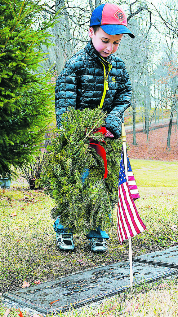 Since 2009, Ridgelawn Memorial Cemetery has hosted a Wreaths Across America event during which local scouts place wreaths on the graves of veterans. This year, Boy Scout Troop 366 is raising money to lay wreaths on all 202 veteran graves.