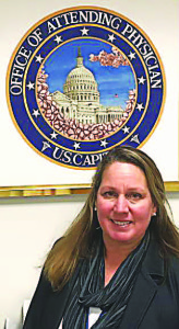 Nancy Hunger, EMS coordinator for the Oxford Fire Department, worked the presidential inauguration as part of the Michigan-1 Disaster Medical Assistance Team. She was assigned to the U.S. Capitol Building, where she worked under the Office of Attending Physician, which provides a variety of health services for members of Congress, their staff and visitors.