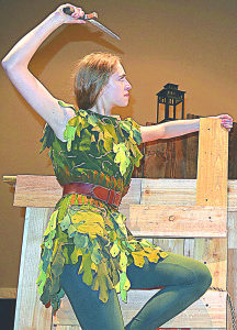 Tori Spring as Peter Pan.