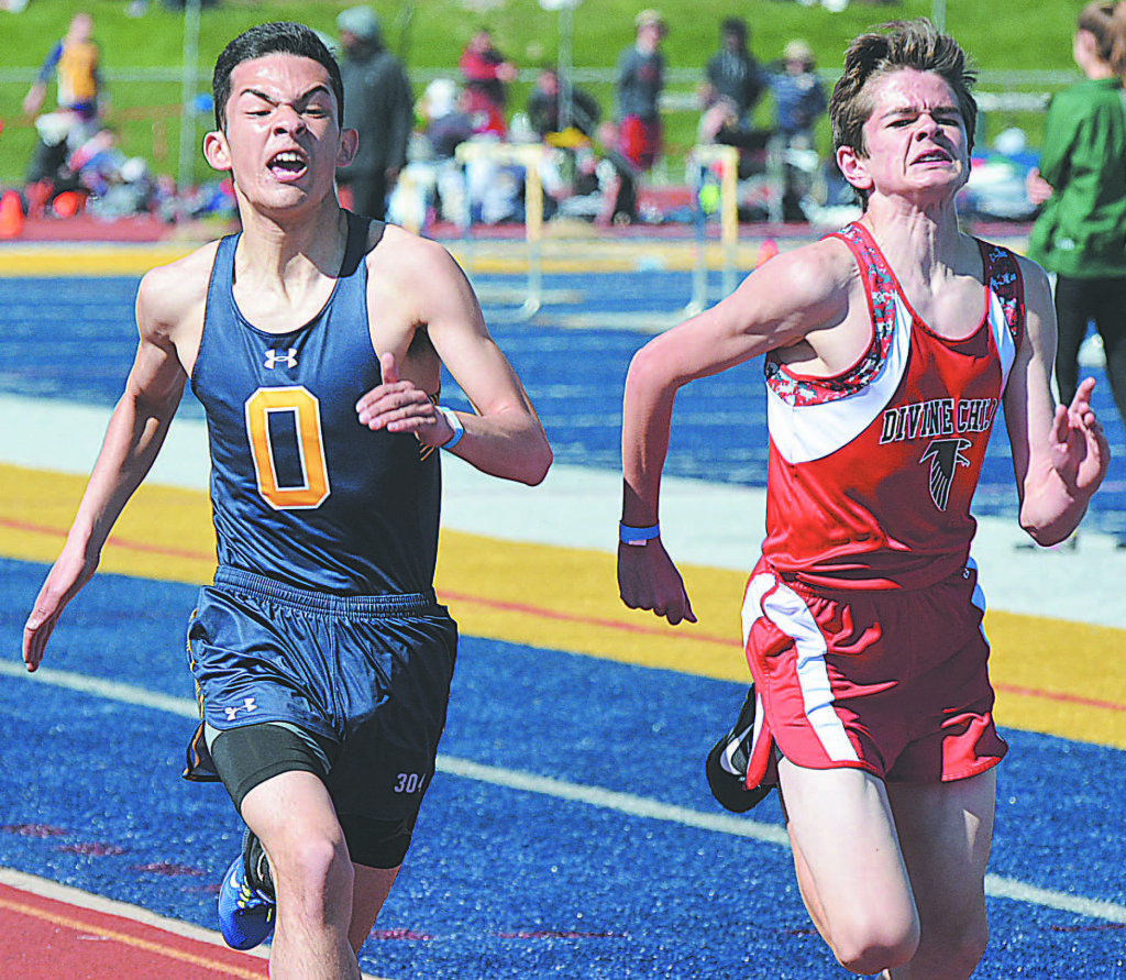 The look of determination on the face of Oxford's Ulises Rodriguez (left) is priceless.
