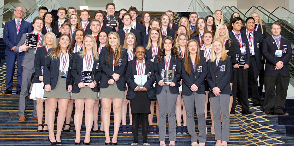 Oxford High School’s DECA members will compete in Anaheim, California next week. Photo provided.