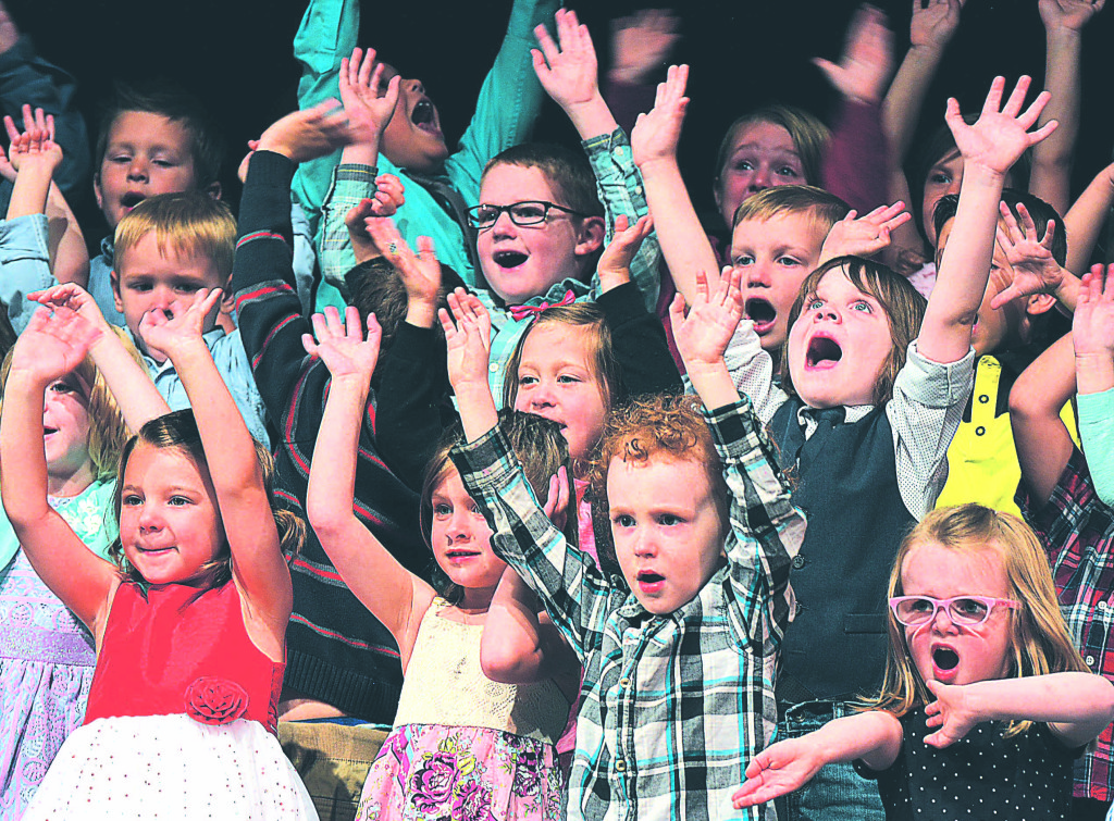Students from the Oxford Early Learning Center put on their spring concert Friday evening at the high school’s Performing Arts Center. Photo by C.J. Carnacchio.