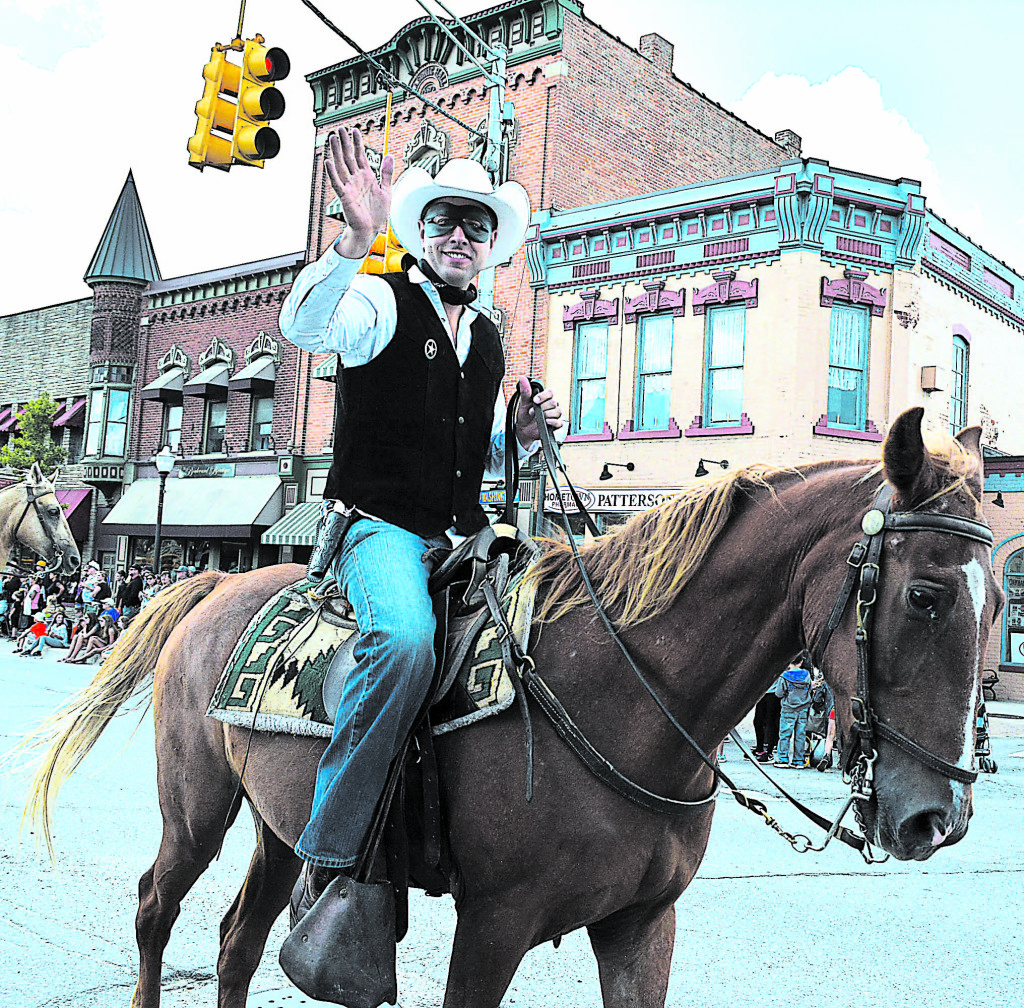 Jason Van Duyn served as the parade’s official Lone Ranger.  Photo by C.J. Carnacchio.