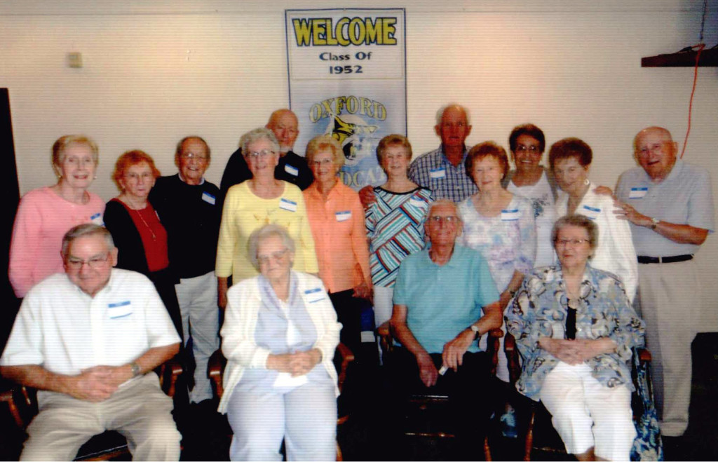 Oxford High School's Class of 1952 got together at the Oxford Hills Golf Club.