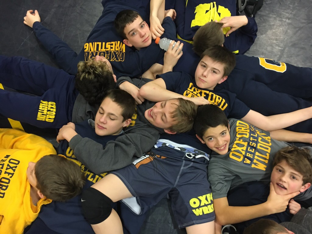 Camaraderie is one of the big benefits to being part of Oxford Youth Wrestling Clubs.