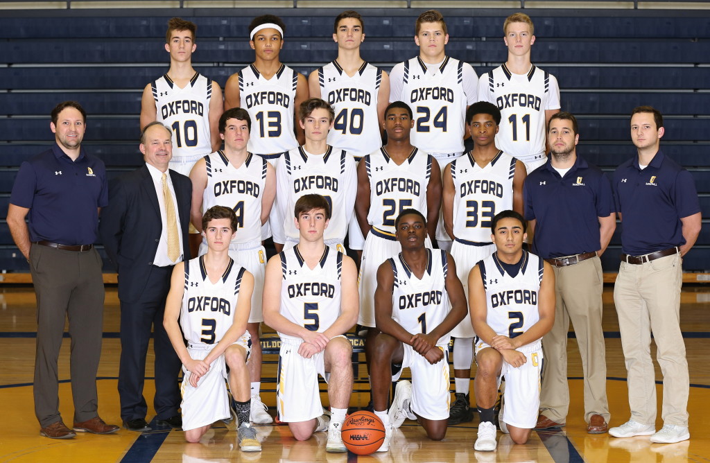 The Wildcats varsity basketball team is bringing a lot of fresh talent to the court this season. The team consists of Connor Nicholson (back row, from right) Trey Townsend, Michael Raischm, Evan Brunning and Grant Kornburger; Coach Joel Gallo (center row, from left), Head Coach Steve Laidlaw, Nolan Harding, Louis Krupa, Jerome Roberson, Dujoun Williams, Dujoun Williams, Coach Joe Fedorinchik, Coach Mark Hazelwood. In the front are Logan Coughlin (from right) Nolan Hiler, D’wavay Turner and Jimmy Claudio. Photo provided.