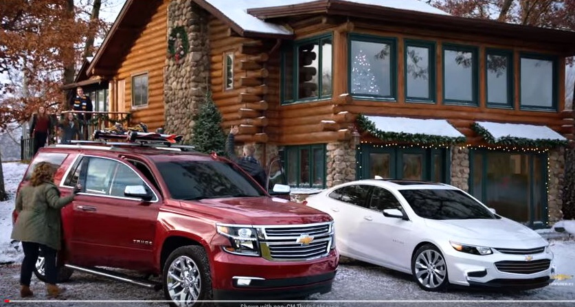 This log cabin home on Maloney  St. in Oxford Township is featured in a national print and television ad campaign for Chevrolet. Photo provided.