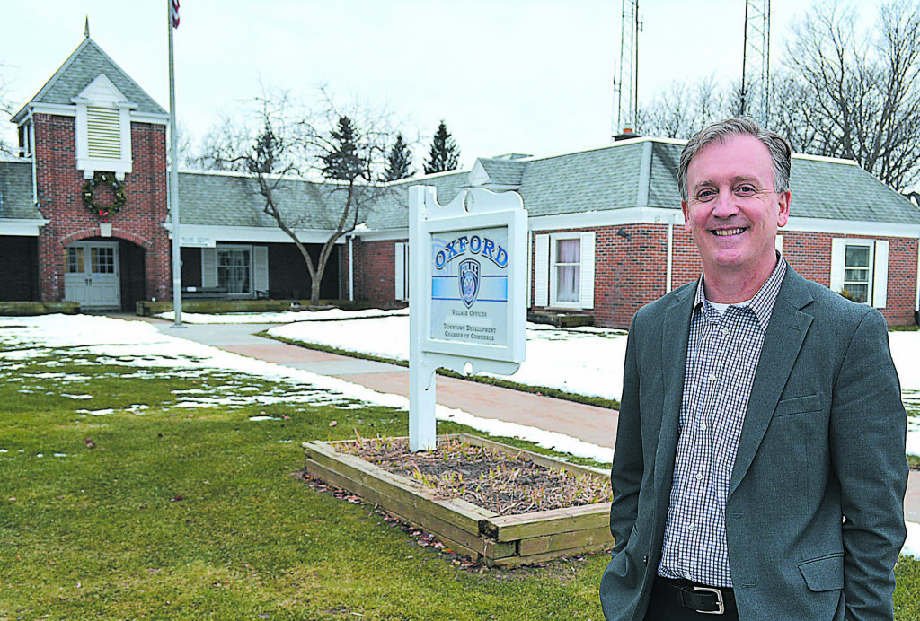 Oxford Village Manager Joseph Madore is on the job. Photo by C.J. Carnacchio.