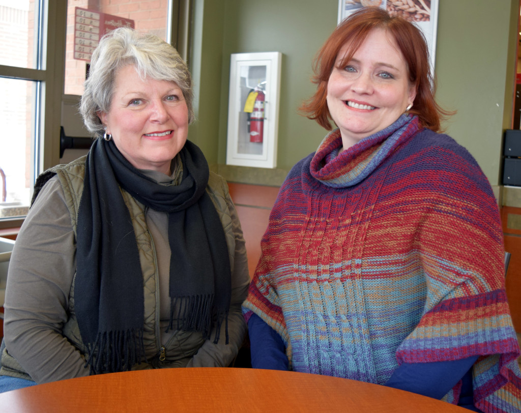 Oxford resident Linda Noaker (left) and Dawn Ames, of Lake Orion, are two of the founders of the new Lake Orion-Oxford Community Group, part of the Michigan Abolitionist Project. Photo by Elise Shire.