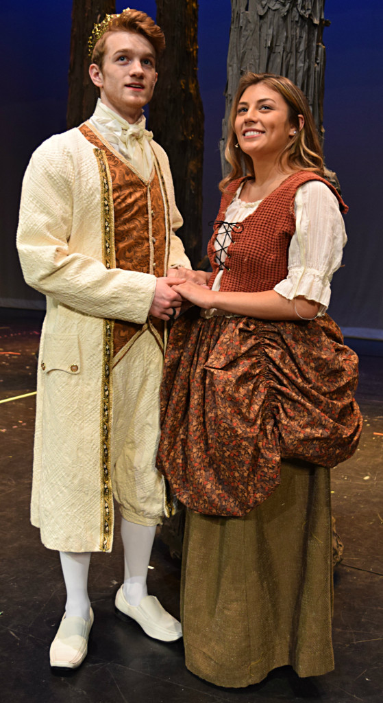 OHS students Josh Krol (left) and Melissa Lockwood are playing Prince Tobin and Ella, respectively. Photo by Elise Shire.