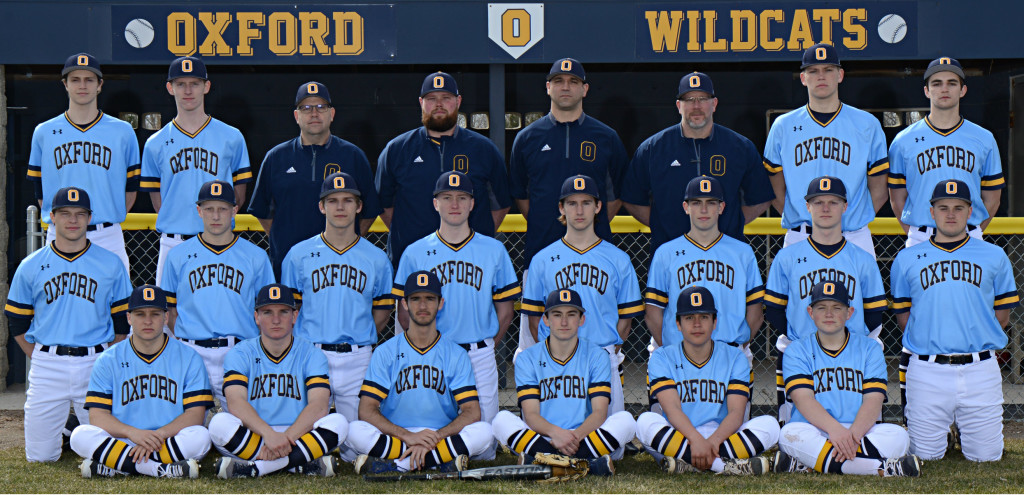 The varsity baseball Wildcats are back on the diamond for the 2018 season.  Shown in back are Michael Scepka (left to right) Tyler Szczepanski, Coach Roeher, Coach Herrick, Coach Cassise, Coach Carpenter, Evan Brunning, Gage Warzecha. In the middle row are Ben Nuss, Joey Miller, Drew Carpenter, Connor Romine, Marcus Hale, Shae Walters, Karson Ulatowski, Jesse Burch. Shown in the front row are Joe Good, Cameron Marshall, Coleton Campbell, Jack Smalley, Michael Aguilar, Ryan Upton. Not pictured: Zakary Scherwin. Photo provided.