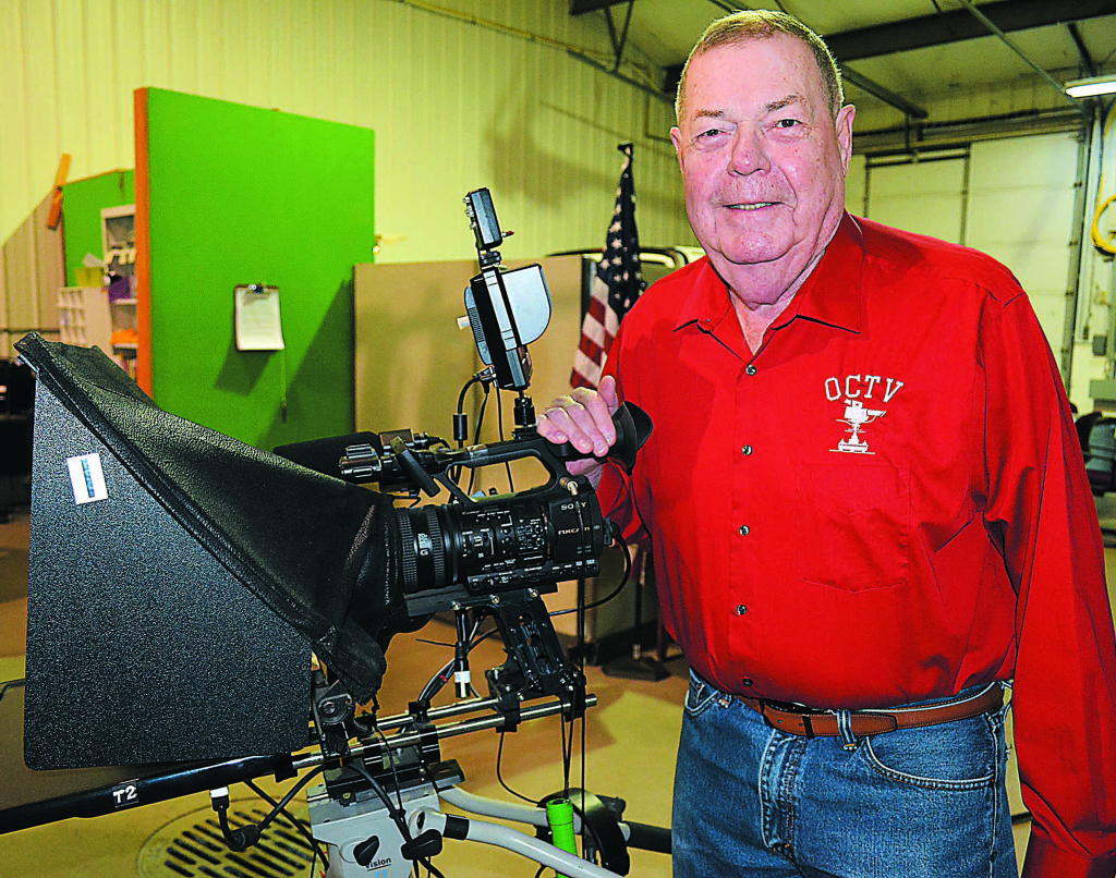 OCTV Station Manager William Service will receive the G.E. Meads Award from the Rotary Club of Oxford. Photo  by C.J. Carnacchio.