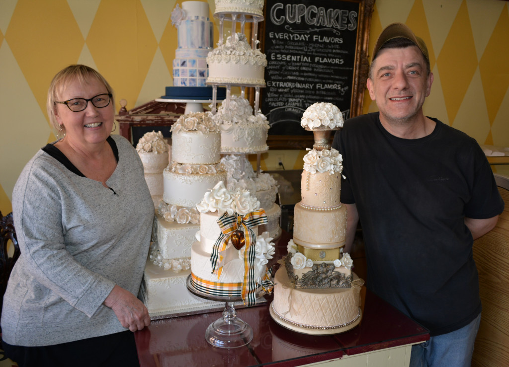 Sweet & Savory Bake Shop owners Debbie Meyers (left) and Scott Eschelbach are extremely grateful to the community for their years of support. Photo by C.J. Carnacchio.