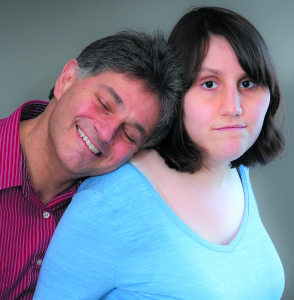 Sam Sottile (left) with his daughter, Leah, the inspiration for his new series of books.