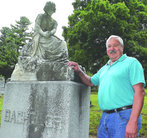 Jim Lehtola is organizing the second annual walking tour of the Oxford Township cemetery on Sept. 8. Photo by C.J. Carnacchio.