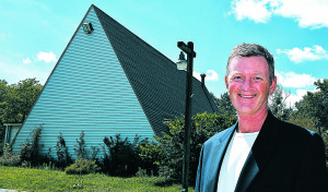 David Fulkerson, a 1985 Oxford High School graduate, is planning to demolish the former New Beginnings Baptist Church (shown in the background) at 985 N. Lapeer Rd. and build a 54,052-square-foot facility that offers assisted living and memory care for senior citizens. Photo by C.J. Carnacchio.