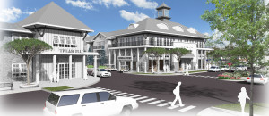 Village Centre is designed to create “the same emotional feeling as a little town center.” Image provided.