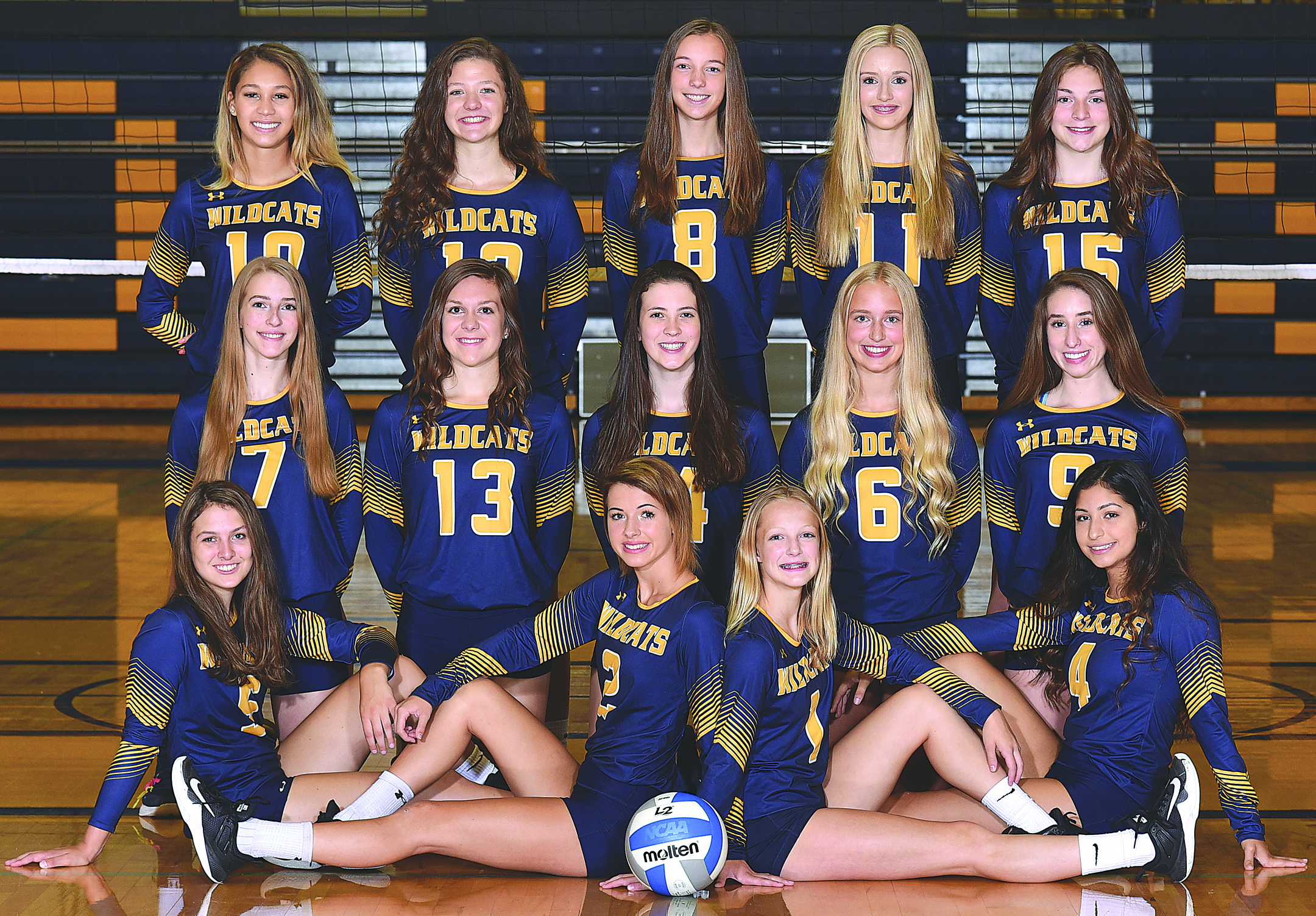 Front row (from left): McKenzie Miller, Alyssa DeTone, Raegan Bell and Anna Ibarra. Middle (from left): Anna Trbovich, Anna Peruski, Peyton Krajcarski, Gabrielle Comito and Madelyn Weiss. Back row (from left): Alexia Kingham, Catherine Dobies, Sydney Richter, Emma LeBarge and Molly Miller. Photo by Visual Sports Network.