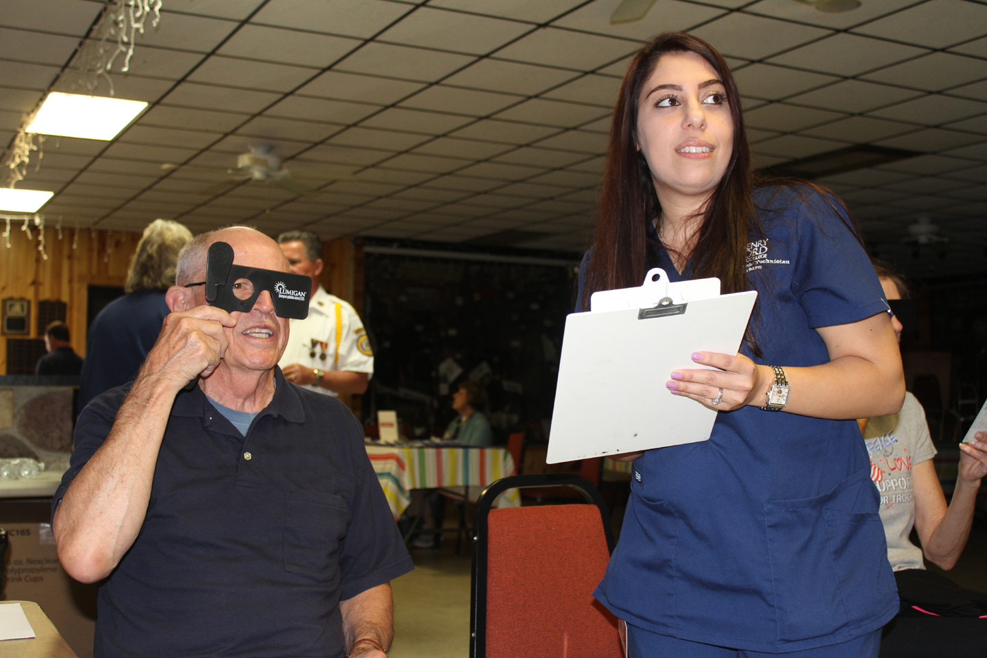 Anyone who wants a free eye exam will be able to get one on Oct. 13 at American Legion Post 108. Photo by C.J. Carnacchio.