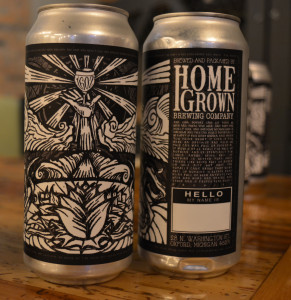 HomeGrown cans bear a unique label created by Jeff Powers, its general manager. Photo by C.J. Carnacchio.