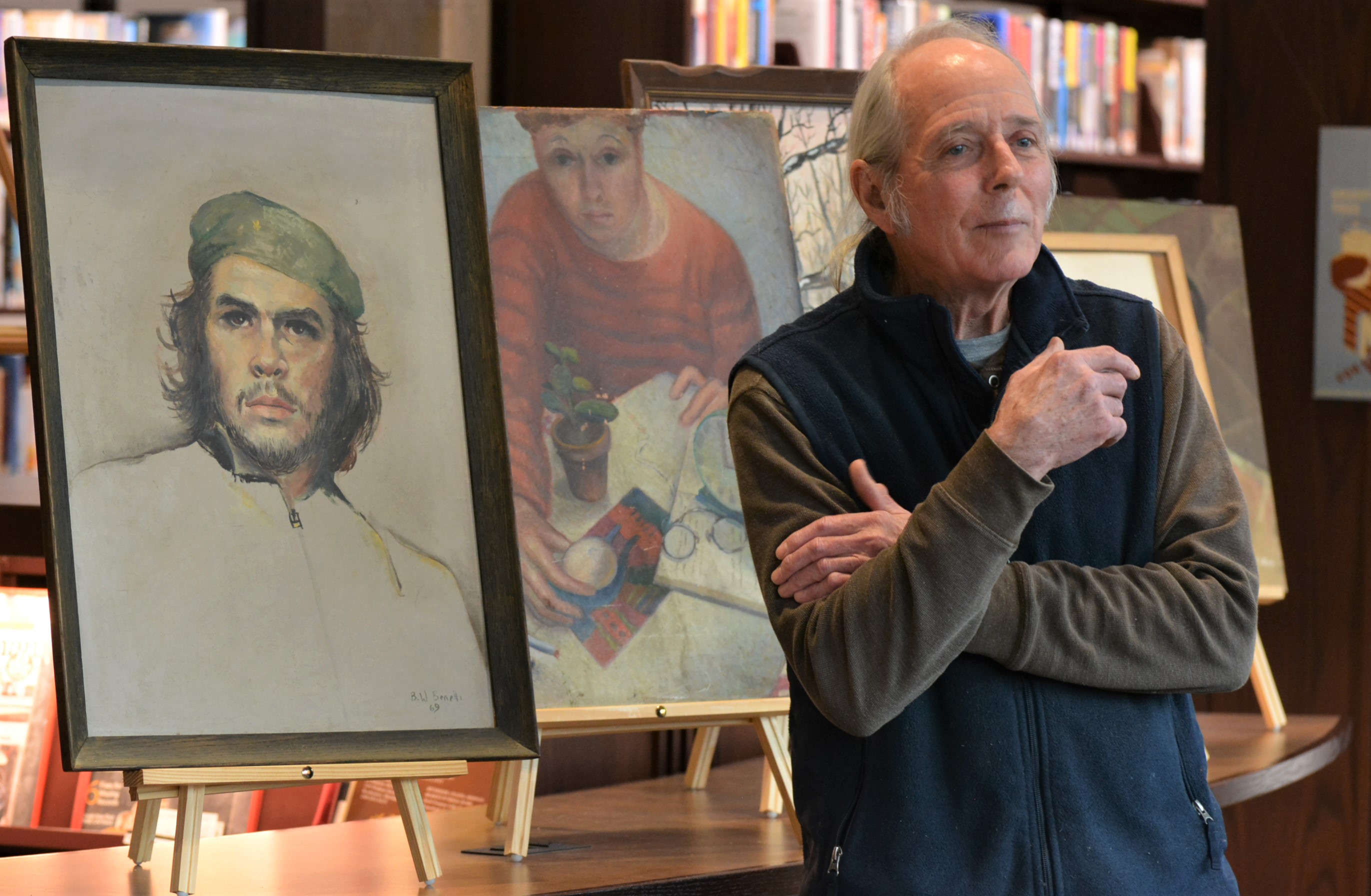 Tony Benetti told stories about his mother, Barbara Willson Benetti, a locally renowned artist,
