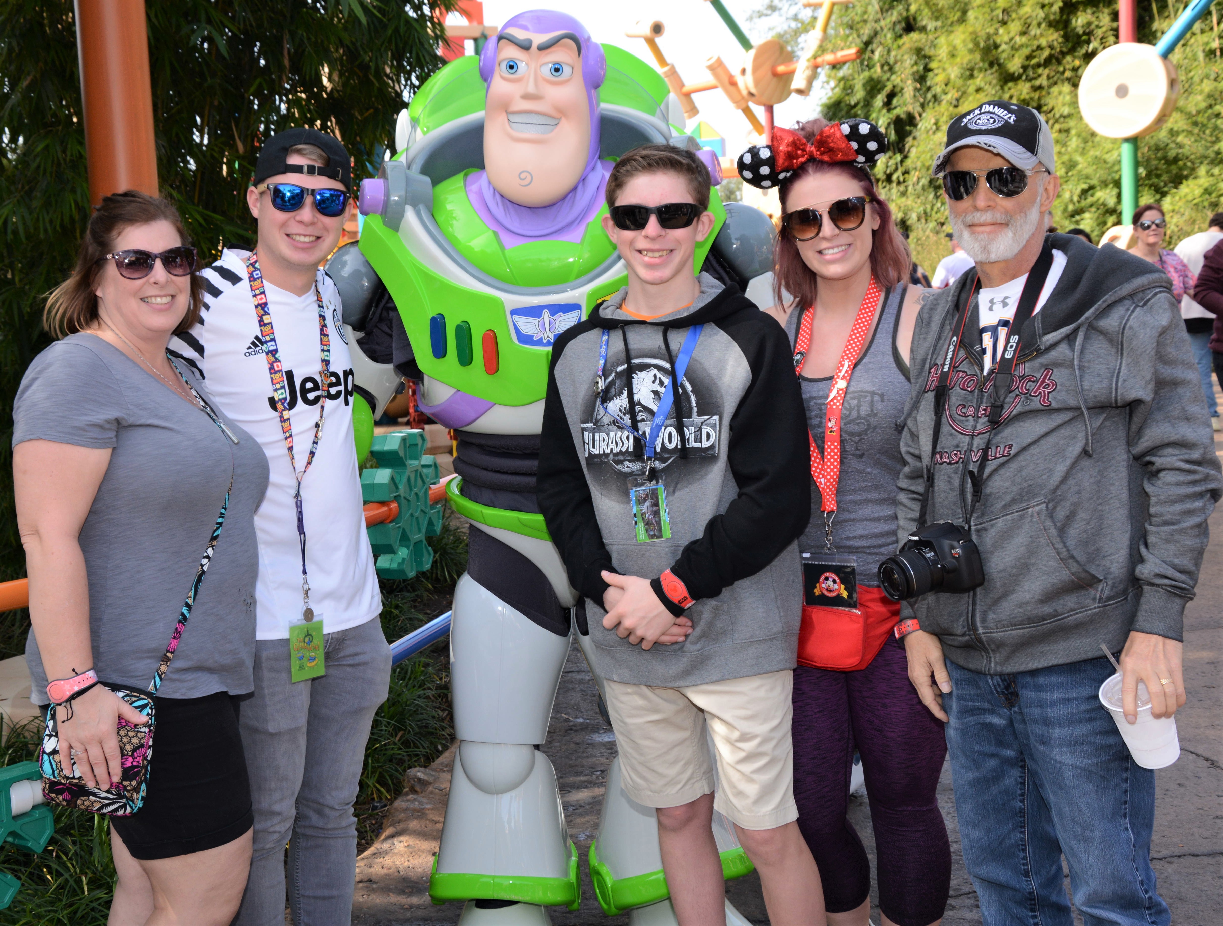 The Terrian family – Teresa (from left), Dylan, Carson, Baillie and Mark – visited Disney World and Universal Studios in Orlando, Florida earlier this month. Photo provided.