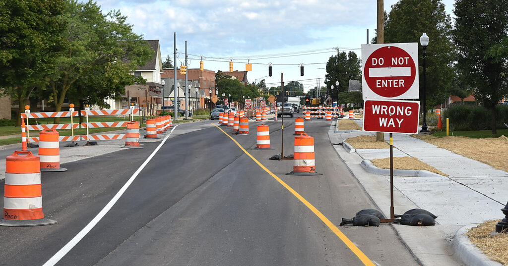M-24 southbound lane finally switched | Oxford Leader