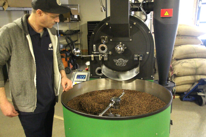 White Pine Coffee is roasting, selling in Oxford