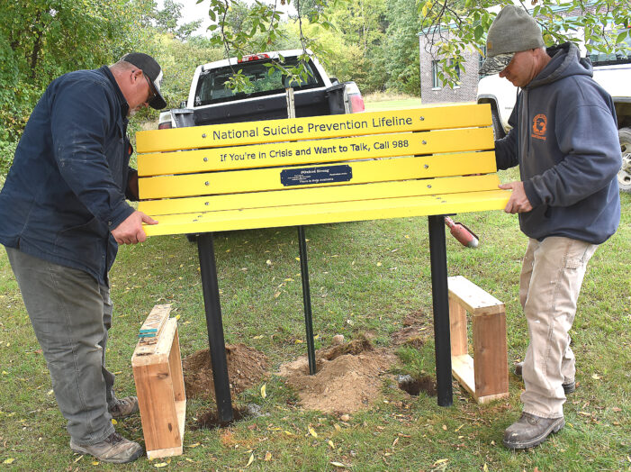 Raising awareness one bench at a time