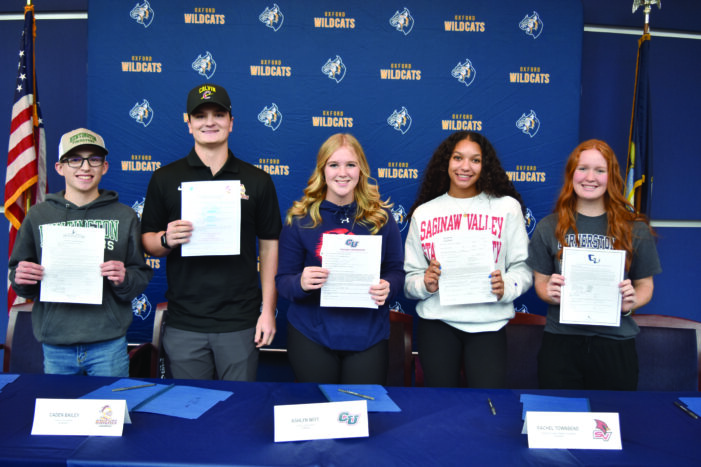 5 OHS student athletes sign letters of intent