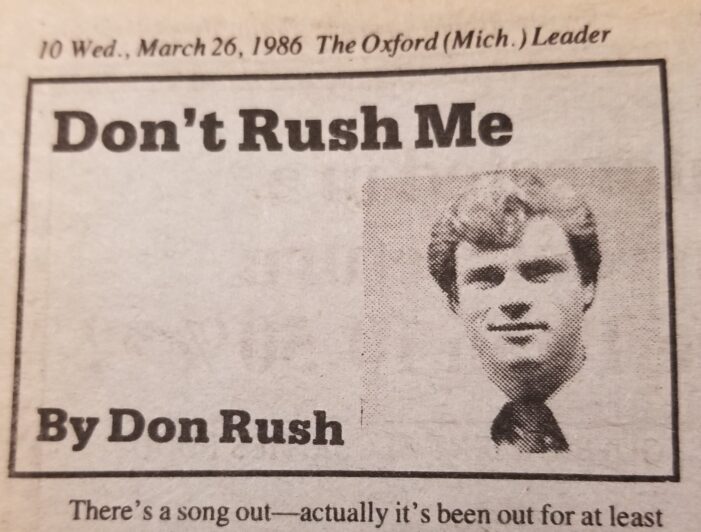 The story of Don’t Rush Me (and more!)