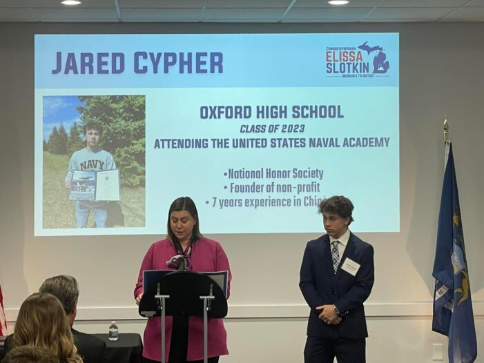 Oxford’s Cypher receives appointment to U.S. Naval Academy