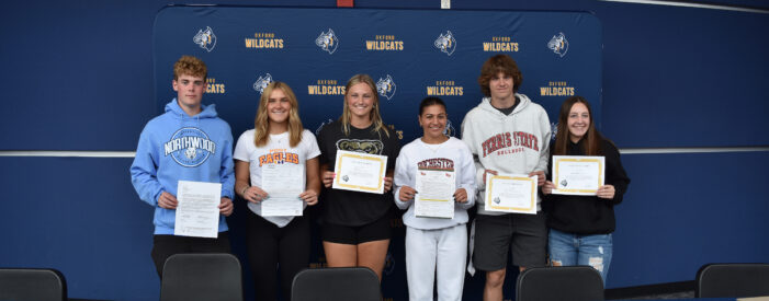 Spring athletes sign letters of intent