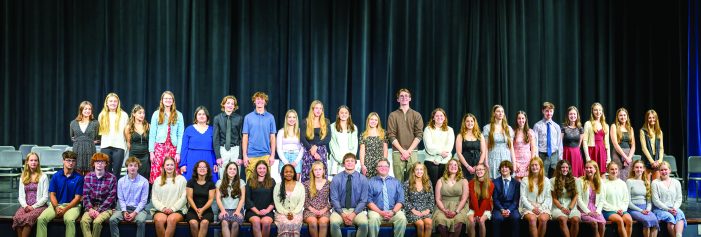 Thirty-nine Oxford High School students inducted in NHS