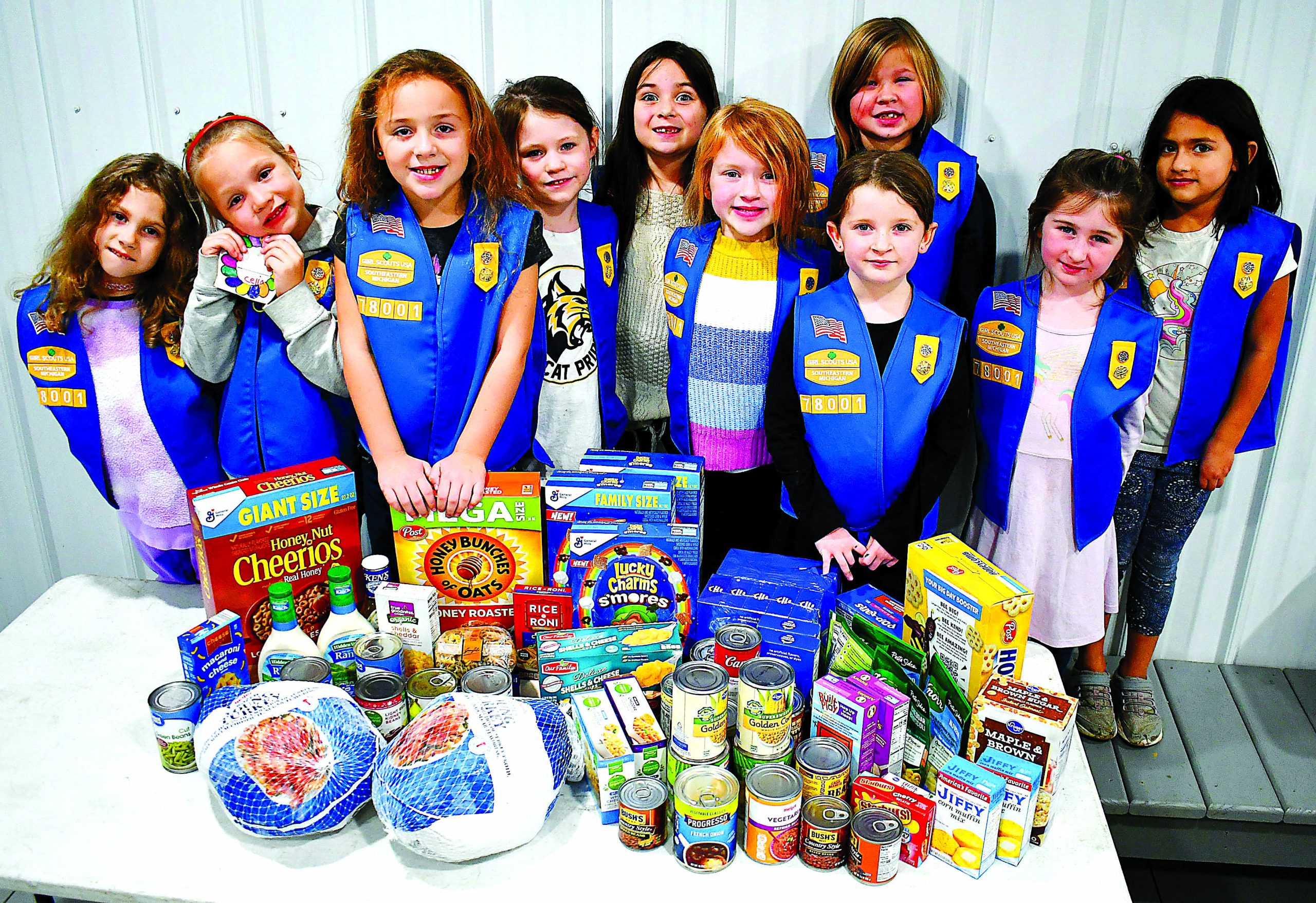 Daisy Troop Food Donation