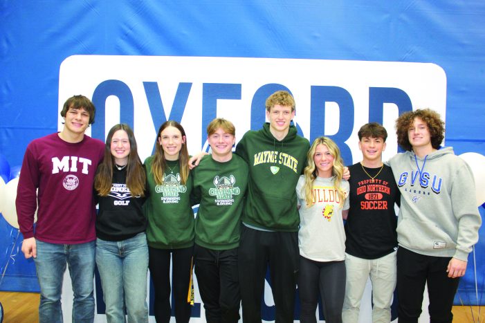 Eight Oxford High School student-athletes sign to play college sports