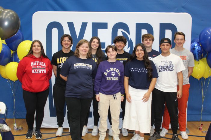 Ten Oxford High School student-athletes sign letters to continue their athletic careers in college